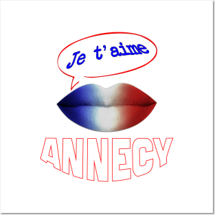 JE TAIME FRENCH KISS ANNECY Posters and Art